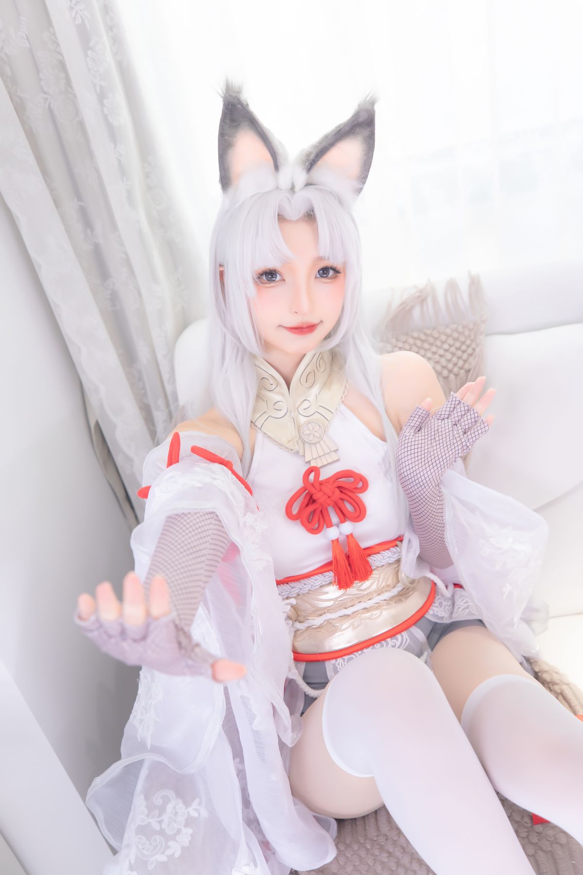 神楽坂真冬 白丝胡桃