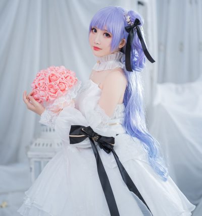 [面饼仙儿] 人气Coser 独角兽婚纱