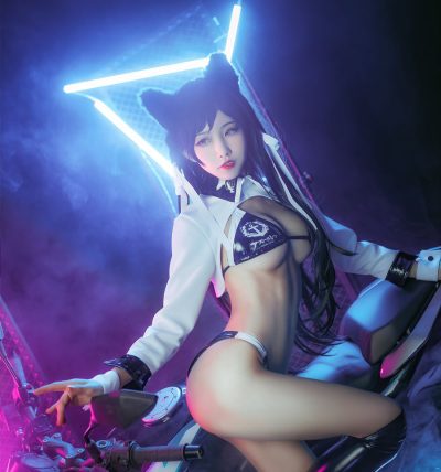 [水淼Aqua] 人气Coser 爱宕犬 机车