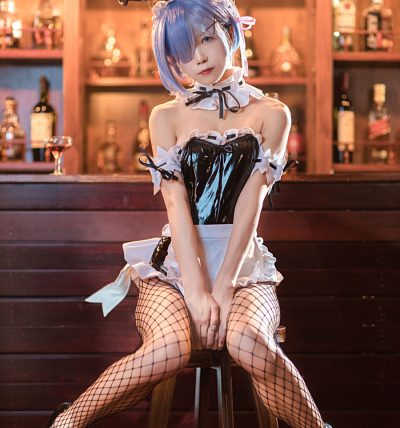[水淼Aqua] 人气Coser 蕾姆 兔女郎
