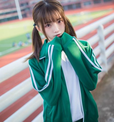 [Kitaro_绮太郎] 运动服女孩 绿